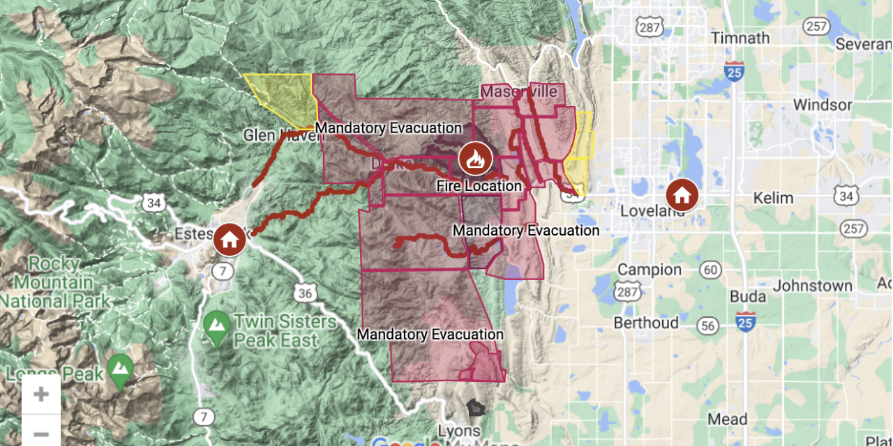 Update on Wildfires in Larimer, Boulder, and Jefferson Counties